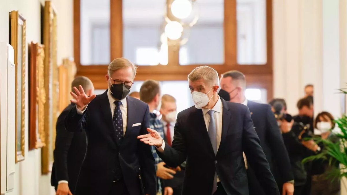 Petr Fiala a Andrej Babiš