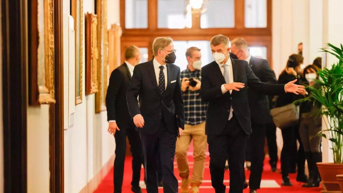 Petr Fiala a Andrej Babiš