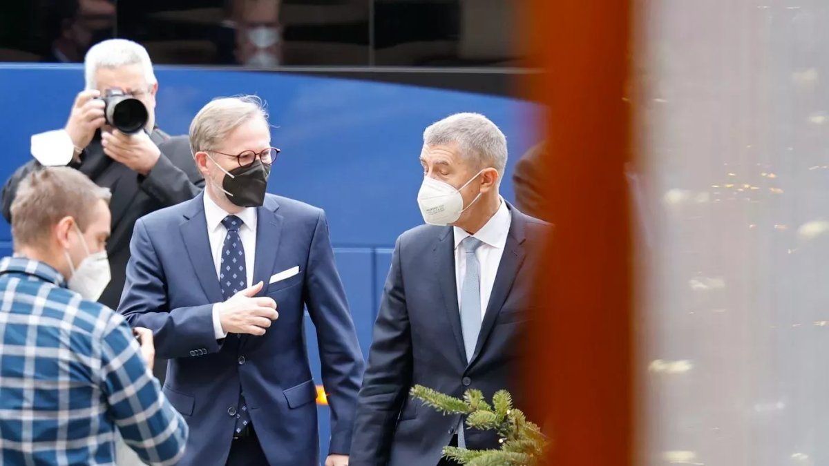 Petr Fiala a Andrej Babiš