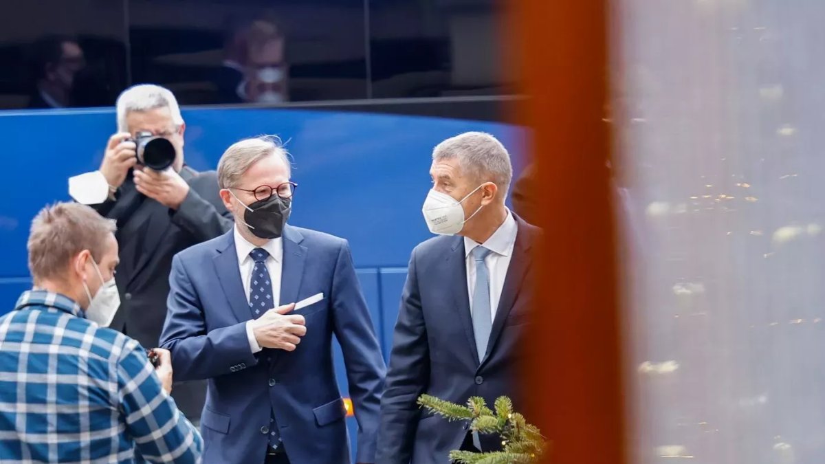 Petr Fiala a Andrej Babiš