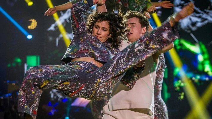 Oskar Hes a Kateřina Bartuněk Hrstková ve StarDance 2024.