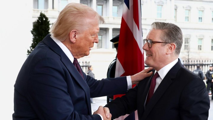 Keir Starmer na návštěvě Washingtonu.