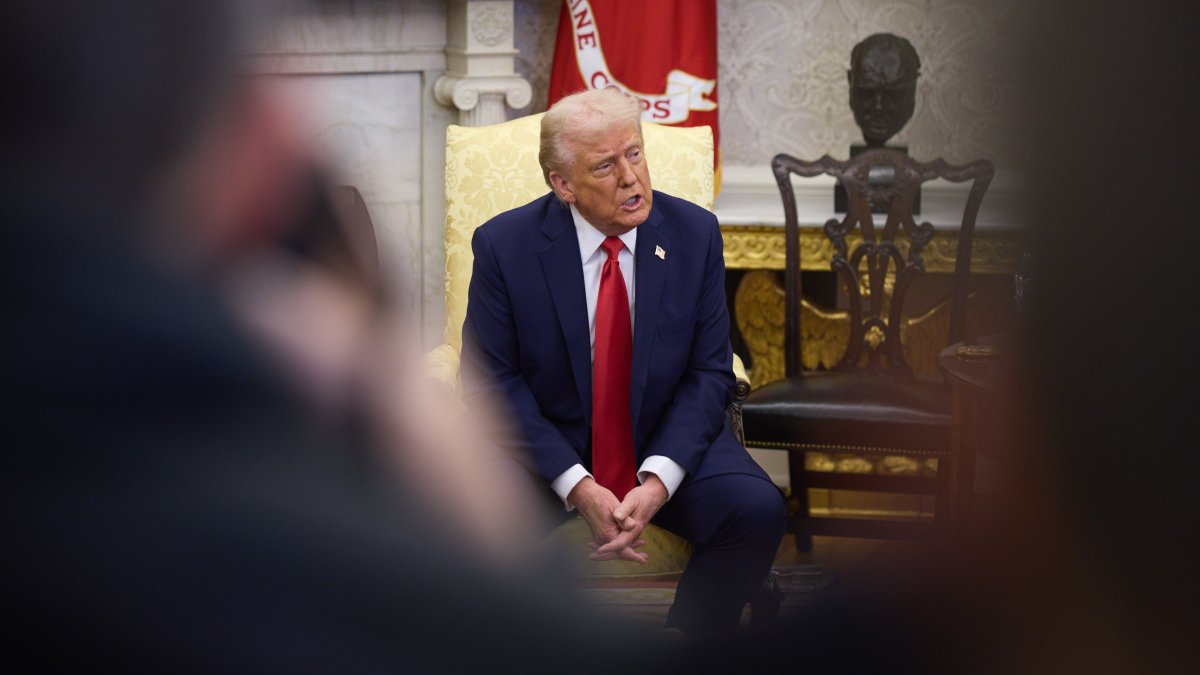 Donald Trump (21. února 2025).