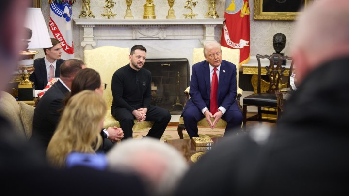 Volodymyr Zelenskyj a Donald Trump (21. února 2025).