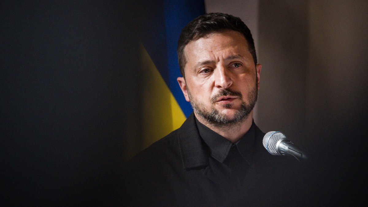 Volodymyr Zelenskyj na tiskové konferenci