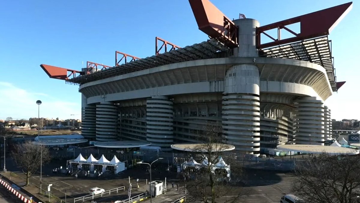 Stadion San Siro v Miláně, dějiště zimních olympijských her 2026